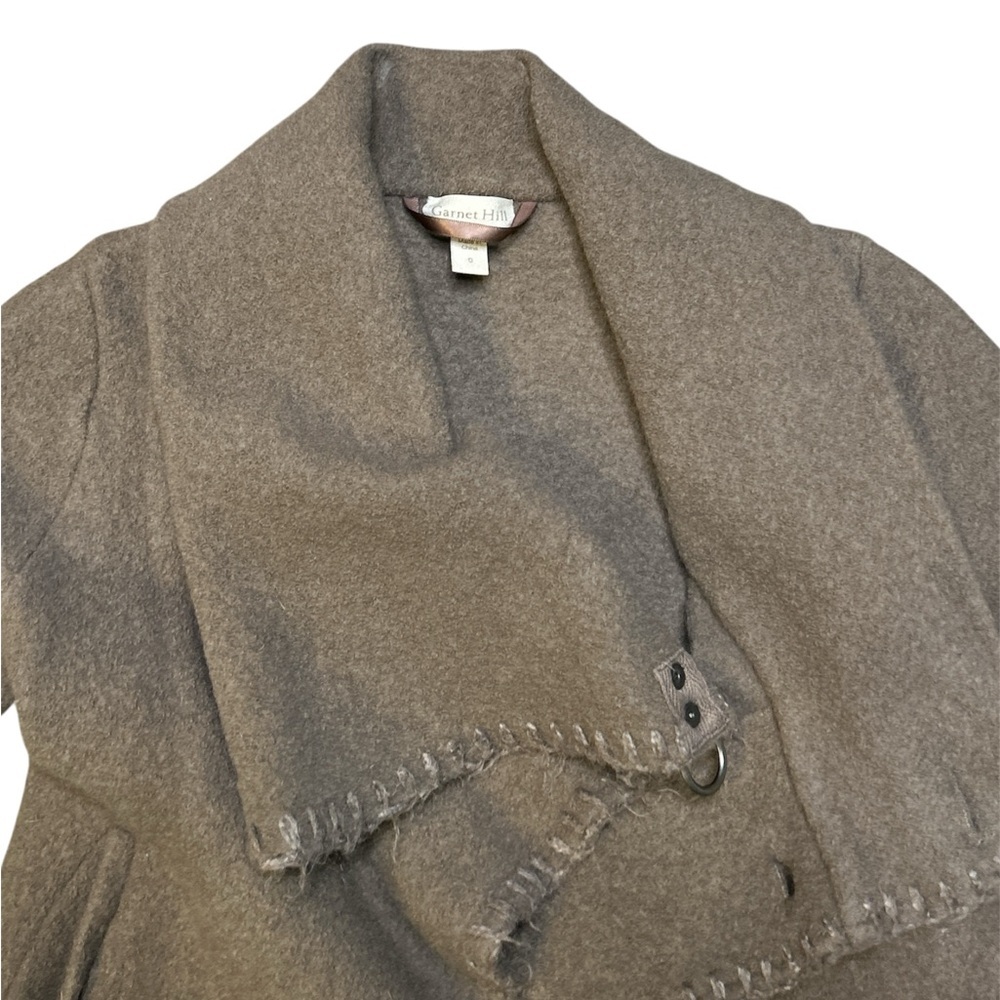 Garnet Hill Gray Women's Cape Jacket - Picture 2 of 11